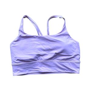 Lululemon Energy Sports Bra Workout Size 10 Light Pink